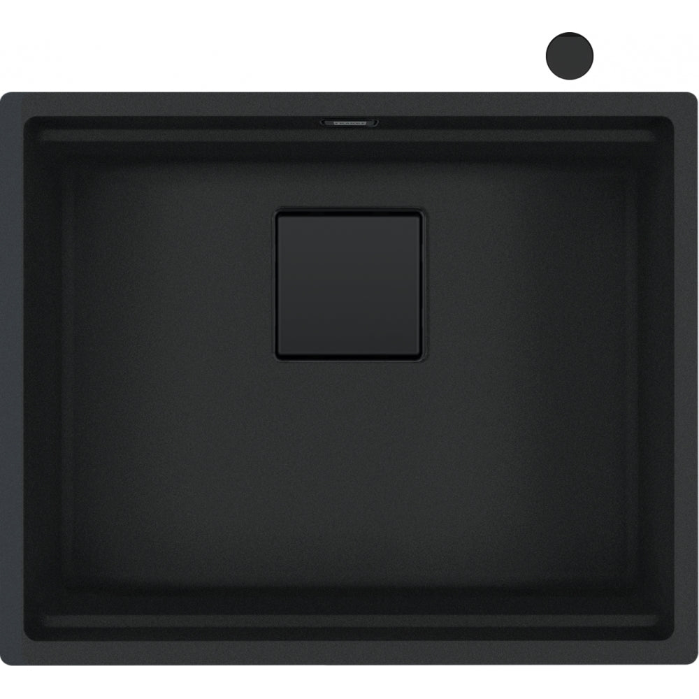 Kubus 2 KNG 110 - 52 Fragranite Black Matt 125.0685.161 - MEGART