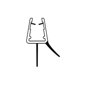 Wassertropfprofil Aus Pvc Für Duschglas Box 402 2Mt - MEGART