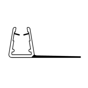 Wassertropfprofil Aus Pvc Für Duschglas Box 404 2 M - MEGART