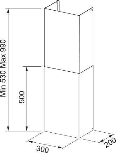 Kamin, Inox 112.0197.447 - MEGART
