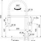 Pescara Auszugsbrause Edelstahl 115.0472.960 - MEGART