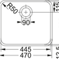 Largo LAX 110 - 45/39 Edelstahl Gebürstet 122.0714.069 - MEGART