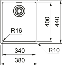 Maris MRX 110 - 34 Edelstahl Gebürstet 122.0714.104 - MEGART