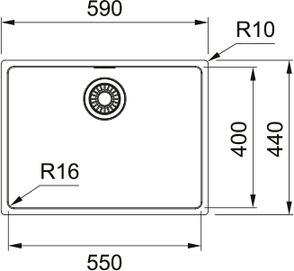 Maris MRX 210 - 55 Edelstahl Gebürstet 127.0714.107 - MEGART