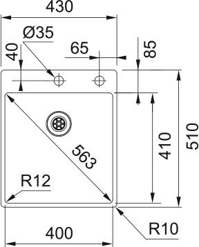 Box BXX 210 - 40 Edelstahl Gebürstet 127.0693.459 - MEGART