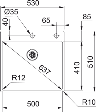 Box BXX 210 - 50 Edelstahl Gebürstet 127.0693.464 - MEGART