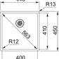 Box BXX 210 - 40 Edelstahl Gebürstet 127.0671.564 - MEGART