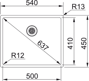Box BXX 210 - 50 Edelstahl Gebürstet 127.0635.418 - MEGART