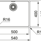 Maris MRX 210 - 50 Edelstahl Gebürstet 127.0531.810 - MEGART