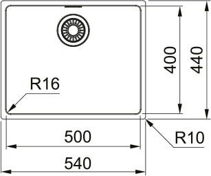 Maris MRX 210 - 50 Edelstahl Gebürstet 127.0531.810 - MEGART