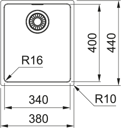 Maris MRX 210 - 34 Edelstahl Gebürstet 127.0531.915 - MEGART