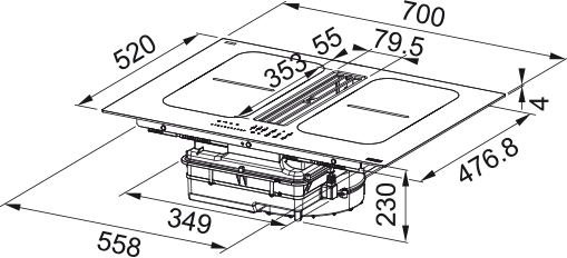 Haube FSM 7081R HI 340.0705.338 - MEGART