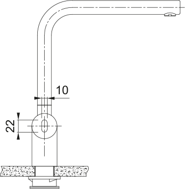 Atlas Neo Sensor Schwenkauslauf Edelstahl 115.0625.489 - MEGART
