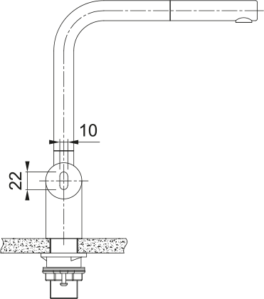 Atlas Neo Sensor Zugauslauf Industrial black 115.0625.527 - MEGART