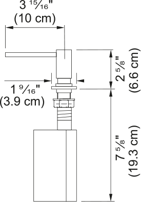 Spülmitteldispenser, Centinox, Edelstahl 119.0176.059 - MEGART