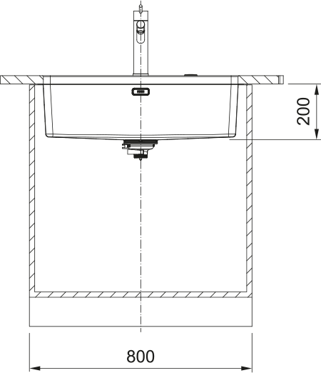 Mythos MYX 110 - 70 Edelstahl Gebürstet 122.0671.389 - MEGART