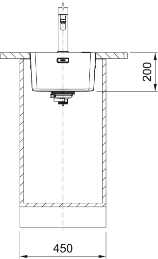 Mythos MYX 210 - 34 Edelstahl Gebürstet 127.0633.032 - MEGART