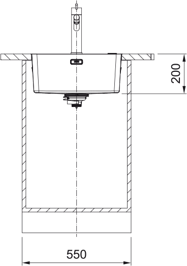 Mythos MYX 210 - 45 Edelstahl Gebürstet 127.0603.543 - MEGART