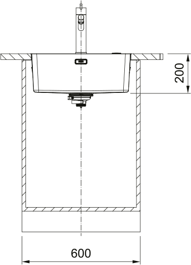 Mythos MYX 210 - 50 Edelstahl Gebürstet 127.0603.544 - MEGART