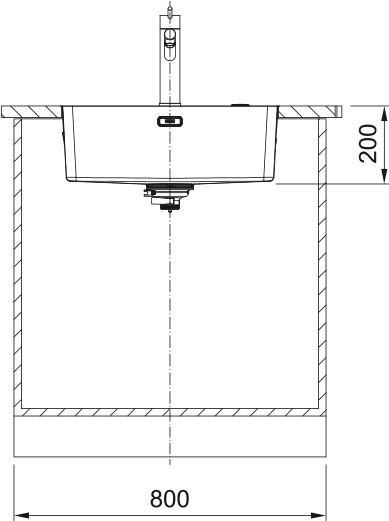 Mythos MYX 210 - 55 Edelstahl Gebürstet 127.0603.545 - MEGART