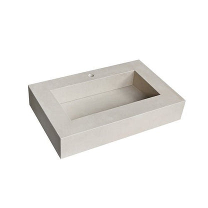 Top - Waschbecken Mit Sublimem Wasserfallboden - MEGART