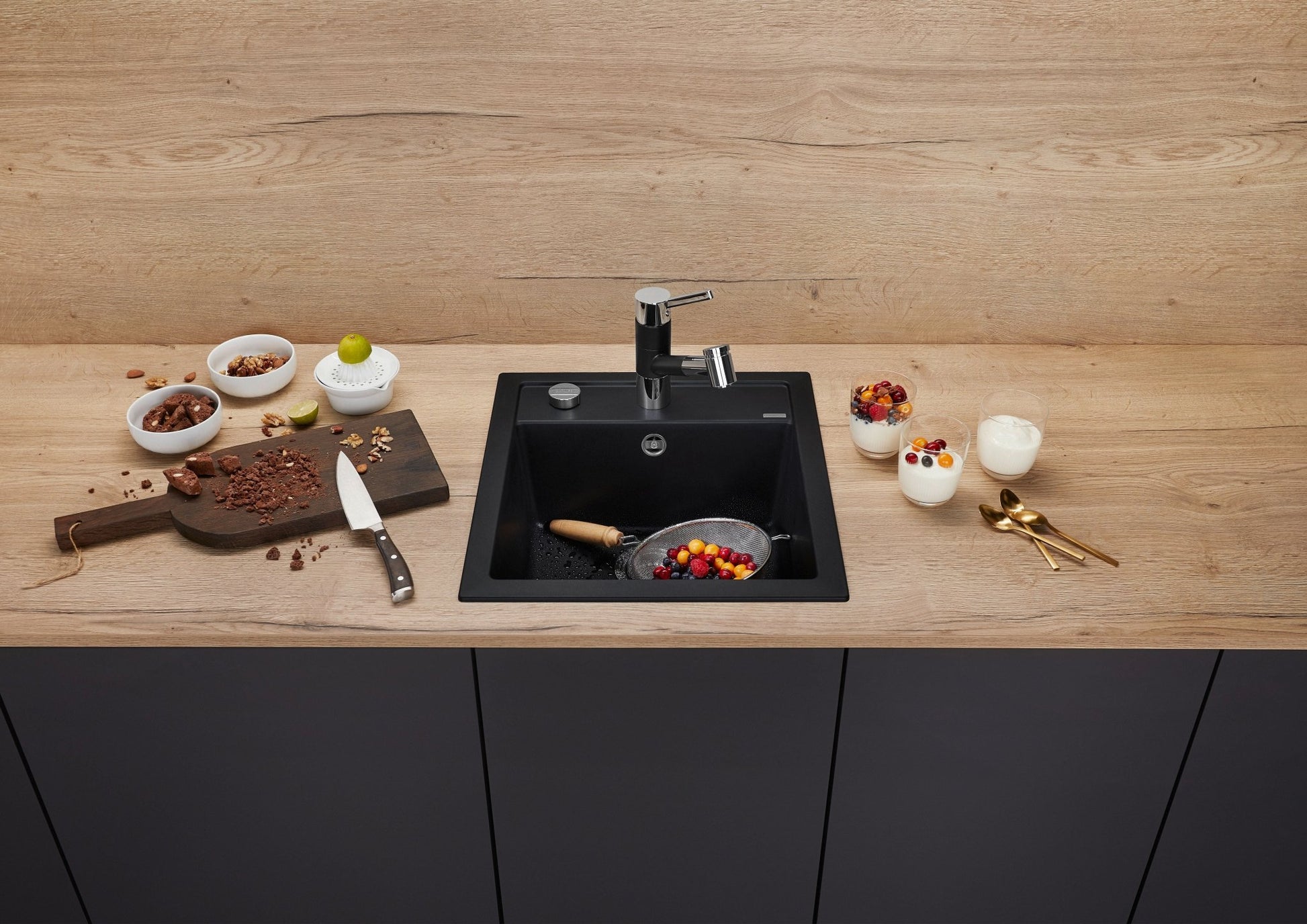 BLANCO DALAGO 45 SILGRANIT schwarz - MEGART