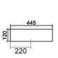 Aufsatzwaschbecken Mod. La46 cm 70,5 x 44,5 - MEGART
