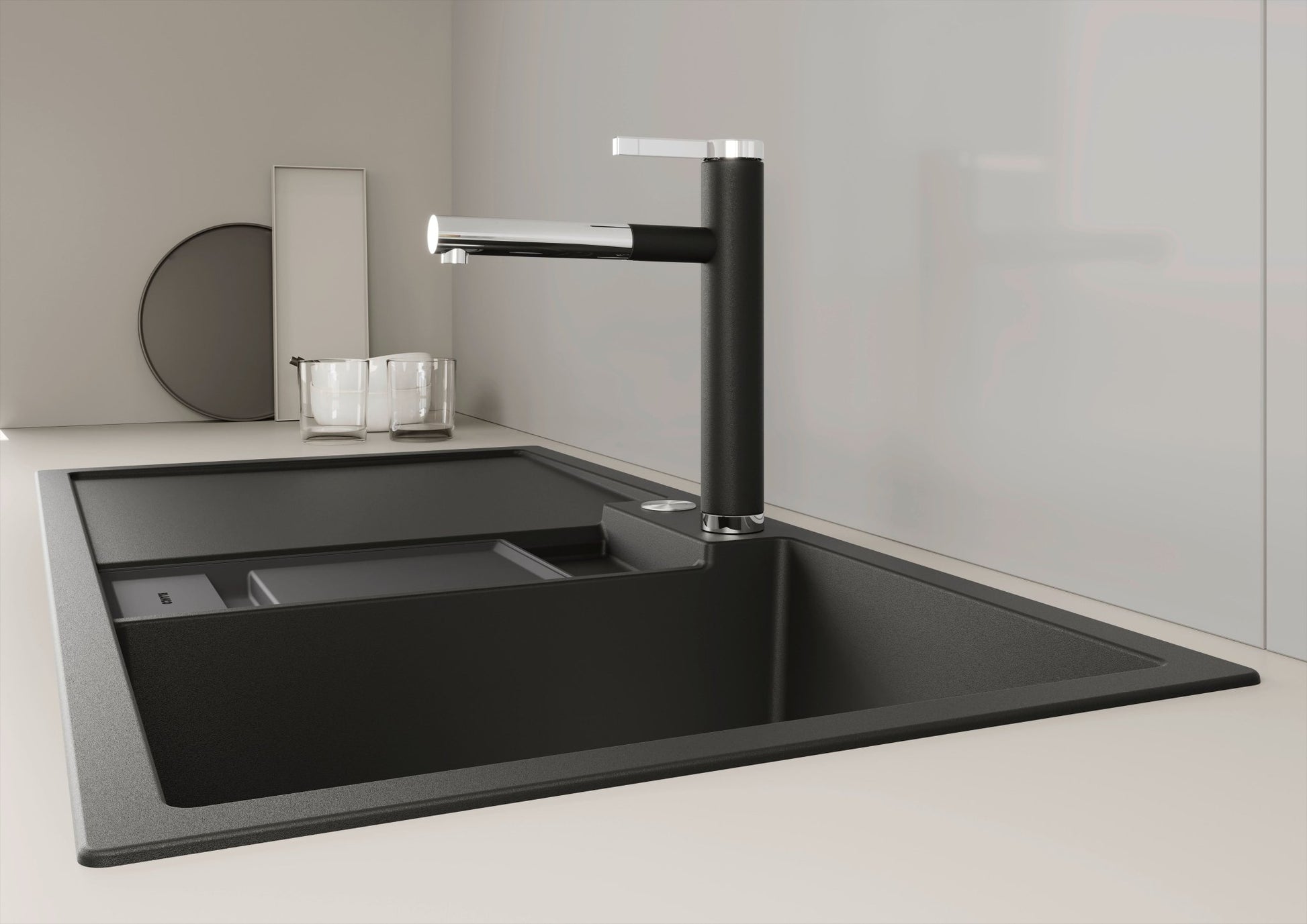BLANCO LINEE - S felsgrau/chrom - MEGART
