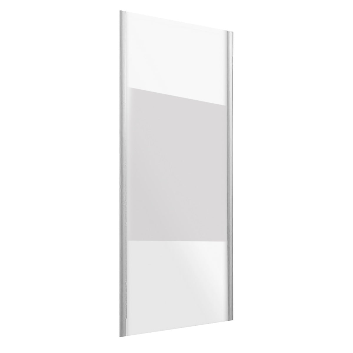 Feste Duschwand aus der Crystal Essential Line mit Siebdruck - MEGART