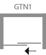 Schiebeduschnische mit 2 Kristalltüren, Essential Line - MEGART