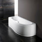Rechteckige Badewanne mit Paneelen Mod. Genny - MEGART