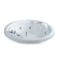 Hydro Runde Badewanne mit Badewannenrandarmaturen Modell Sally - MEGART