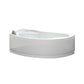 Halbrunde Asymmetrische Eckbadewanne Vogue - MEGART