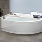 Halbrunde Asymmetrische Eckbadewanne Vogue - MEGART