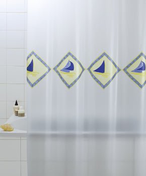 Duschvorhang 1 Seite Cm. 120 X 200 Mod. Orizzonte - MEGART