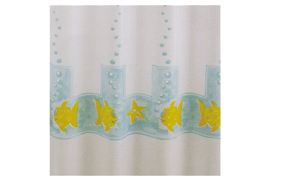 Duschvorhang 3 Seiten - Badewanne 2 Seiten Cm. 240 X 200 Mod. Splash - MEGART
