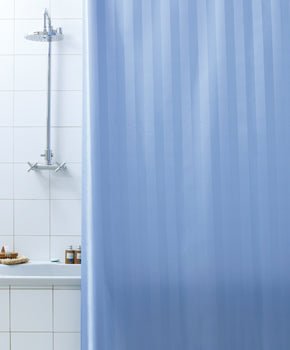 Duschvorhang Zwei - Seitig Aus Stoff Cm. 180 X 200 Mod. Celeste - MEGART
