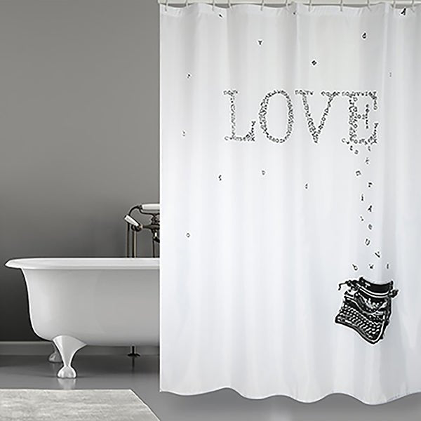 Duschvorhang Aus Polyesterstoff Love - MEGART