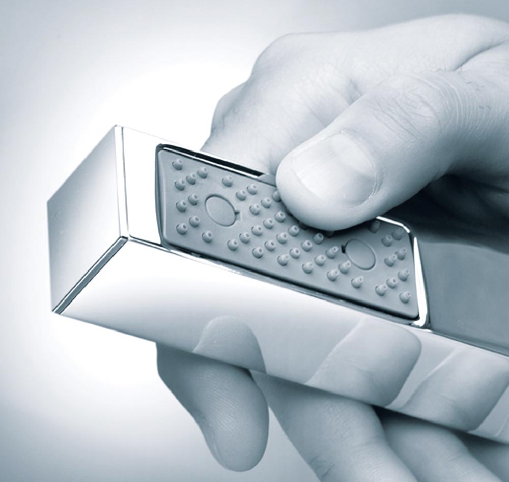 Einstrahl - Handbrause Aus Messing Mod. Cube - MEGART