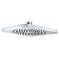 Selbstreinigender Kopfbrause - Set, 1 Strahlart chrom 210 x 210 Bossini Cube - MEGART