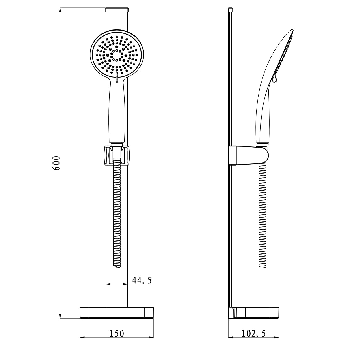 Magnetischer Duschset Alghero - MEGART