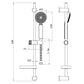 Komplettes Duschsystem Sestu - MEGART