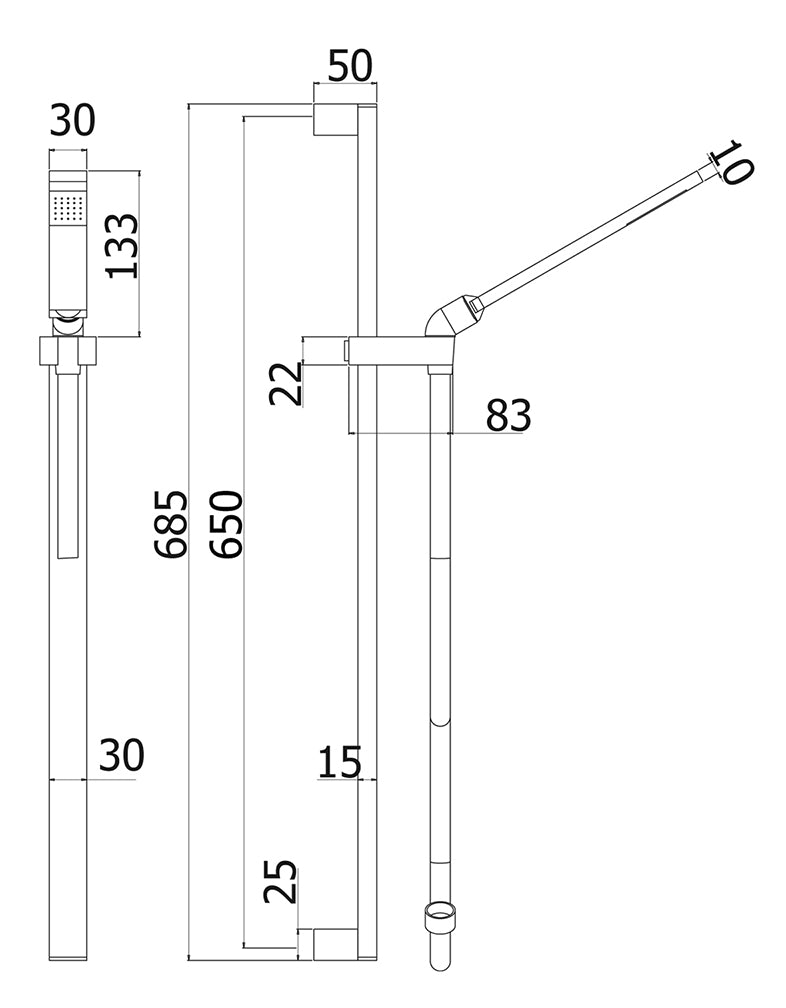 Komplettes Duschset Level Paffoni - MEGART