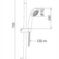 Energy Duschsystem Mit Absturzsicherem Und Flexiblem Stab - MEGART