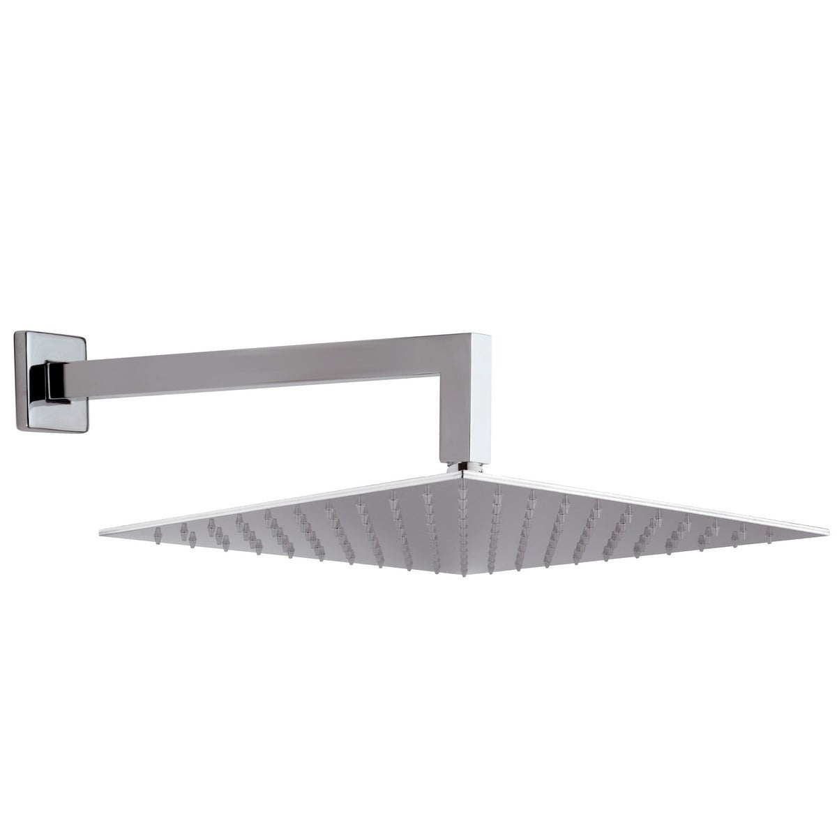 Quadratischer Wandduschkopf 30 cm mit Arm - MEGART