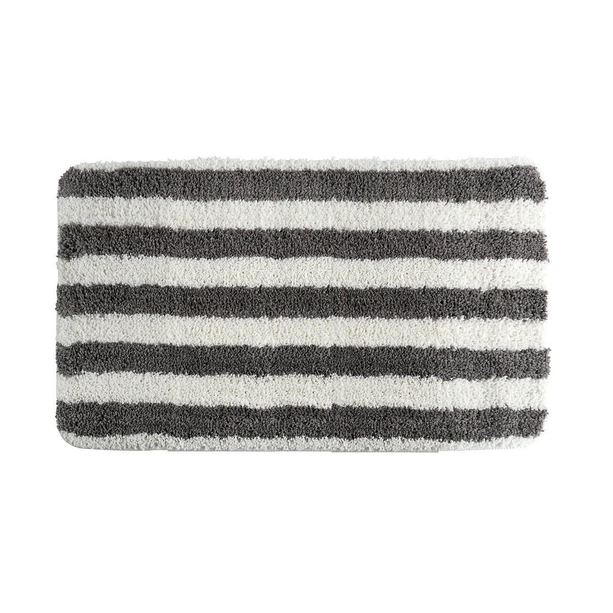 Mikrofaser - Badematte 50X80 Cm Weiss/Grau - MEGART