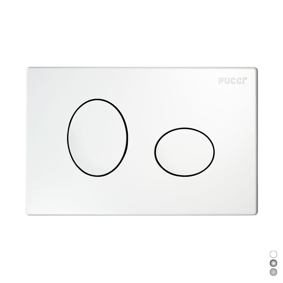 Platte Für Einbaukasten Pucci Eco 2 Tasten Ellipse Mod.2014 - MEGART