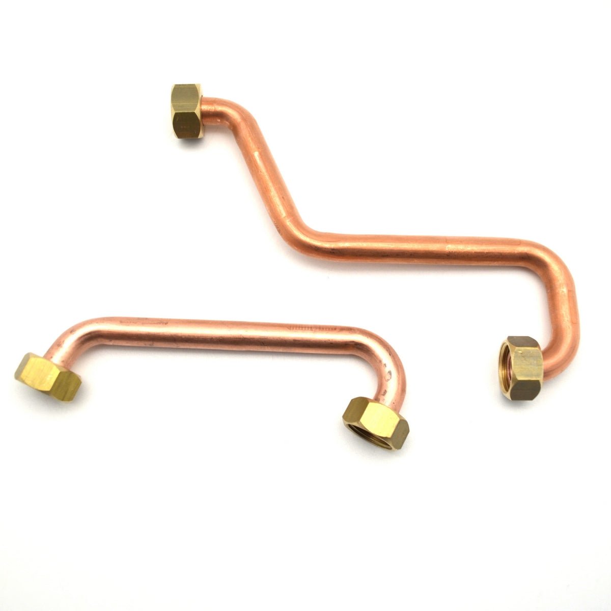 2 Stk. Kupferrohre Mit Kappen Für Schwimmer - MEGART