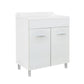 Waschtrog mit Holzschrank und ABS - Wanne mit Presse - MEGART