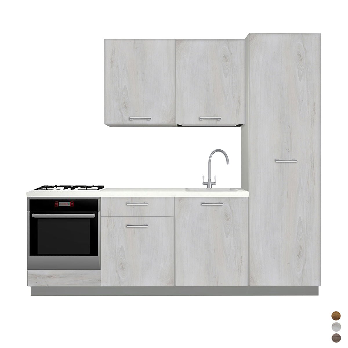 Komplette Küche 240 Cm - MEGART